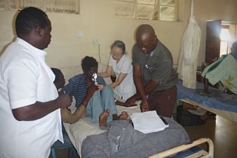 Dr. Vincent at hospital, Zambia