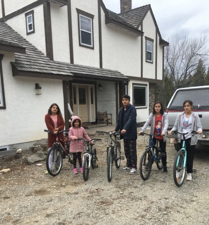 Our refugees on bikes